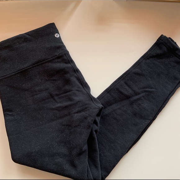 lululemon athletica Pants - Luluemon Fleece Lined Leggings in Black